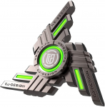 Commander Fidget Spinnerid helendava, vastupidava suure kiirusega vaikse laagriga, s&otilde;rmede vurridega m&auml;nguasjad/kingitused t&auml;iskasvanutele ja lastele (Kaasas taskulamp) 5x1.6cm roheline