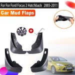 4tk auto poritiivad Ford Focus 2 II luukp&auml;ra MK2 MK2.5 2005~2011 auto pritsmekaitse eesmine tagumine poritiib autotarvikud gray