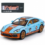 1/24 Scale Panamera Diecast automudeli m&auml;nguasi, tagasit&otilde;mmatav m&auml;nguasi koos heli ja valgusega lastele v&auml;ikelastele poistele, t&uuml;drukutele 1/24-20x7.5x6cm sinine