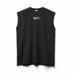 Muscleguys Fitness Vest meeste varrukateta treeningtopp, avar hingav jooksualuss&auml;rk M must