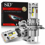 2tk H4 LED esitule pirnid 9003 HB2 Canbus kaugtuled auto valgus 20000LM turbo LED dioodlamp Auto 12V 6500K lampada