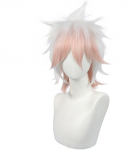 33 cm l&uuml;hike parukas Danganronpa Komaeda Nagito Cosplay kost&uuml;&uuml;m Anime Dangan Ronpa kuumakindlad s&uuml;nteetilised juuksed peo rollim&auml;ngu parukad 33cm valge