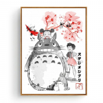 Totoro koomiksifilmid l&otilde;uendimaalid Jaapan Hayao Miyazaki anime plakatid ruumi sisekujundus Seinakunst Pilt Elutoa Kodukaunistus 50X70cm No Frame