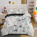 3D Bohemian voodipesukomplekt Magamistoa tekikattega padjap&uuml;&uuml;r, 2 v&otilde;i 3 t&uuml;kki AU240 * 270 eriti suur kodukaunistus Baby 100x135cm