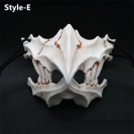 Uus Halloweeni Cosplay vaigumask Dragon God Mask keskkonnas&otilde;bralik loomateemaline peoloomade pealuu mask E