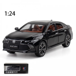 1/24 skaala Toyota Avalon Diecast automudeli m&auml;nguasi, tagasit&otilde;mmatav m&auml;nguasi koos heli ja valgusega lastele V&auml;ikelapse poistele T&uuml;drukutele Kingikogu 1/24-20.5x9x6cm must