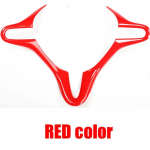 Suitable for Honda City 2008-2014 carbon fiber pattern steering wheel cover trim, CITY red interior 2009 2010 2011 2012 Black carbon color