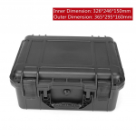 Must p&otilde;rutuskindel t&ouml;&ouml;riistakast ABS plastikust k&otilde;va kandekott, ohutusvarustus, kaasaskantav t&ouml;&ouml;riistakast, l&ouml;&ouml;gikindel t&ouml;&ouml;riistakarp vaht 365*295*160MM