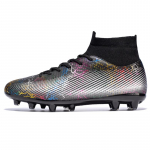 33-47 Meeste k&otilde;rged sokid Jalgpallijalatsid Pika k&uuml;&uuml;nega Treening Laste Noorte V&otilde;istlus Tossud Jalgpallisaapad 33 must/h&otilde;be