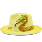 Fedora m&uuml;ts augustamine grafiti kirjad villane m&uuml;ts Korea stiilis m&otilde;&otilde;n meeste ja naiste laia &auml;&auml;rega silinder Briti jazzm&uuml;ts hip hop m&uuml;ts 56-58CM Adjustable