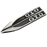 Autodekoratsiooni metallist kleebis lehtplaadi kleebis tera k&uuml;ljekleebis Volk+swa+genile GOLF 6 7 MK POLO R GTI logoga auto metallist kleebis must