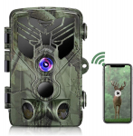 4K Wifi jahikaamerad Otse&uuml;lekanne rajakaamera 30 MP rakendus Bluetoothi ​​juhtimine &Ouml;&ouml;n&auml;gemine Wildlife Po Traps Wifi830pro Light Grey