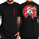 Jaapani Samurai Spirit T-s&auml;rgid Jaapani stiilis Tagasi Prindi EU suurus 100% puuvillane tops T-s&auml;rk Bushido meeste kingituste tee XL