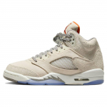 Air Jordan 5 Retro SE Craft GS Light Orewood Brown Laste tossud Kreemjas Ohutus-Oranž Matt-Pewter FD9220-180 35.5