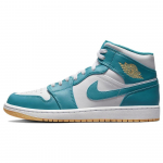 Air Jordan 1 Mid Aquatone Meeste Tossud Valge Taevane Kuld DQ8426-400 40