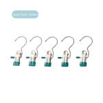 5 tk/komplekt Multifunktsionaalsed konksklambrid roostevabast terasest n&ouml;&ouml;pn&otilde;elad riiete jaoks M&uuml;tsid P&uuml;ksid Kaasaskantavad reisikonksud Riidekapi korraldaja 5pc must