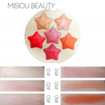 Misiou Beauty Nose Shadow Pearl Light, mis n&auml;itab pikaajalist s&auml;ravat meiki, 6-v&auml;rviline Pentagram p&otilde;sepuna integreeritud plaat 01
