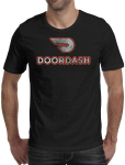 Heart Wolf ManS O Neck l&uuml;hikeste varrukatega Doordash Distressed Black Logo Unisex T-s&auml;rk S