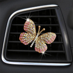 Peen Butterfly Diamond kliimaseade auto aroomiteraapia klamber Fashion auto &otilde;hu v&auml;ljalaskeava universaalne vastupidav. Auto stiil 01