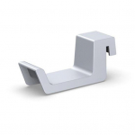 Konsooli riputusklamber Kompaktne k&otilde;rvaklappide salvestusriips Lihtne paigaldus Ruumis&auml;&auml;stlik k&uuml;lgmine peakomplekti riidepuu PS5/PS5 jaoks Slim jaoks valge