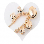 Naiste l&auml;ikiv ripatskett Choker Short Statement Bib Blue kaelakee