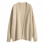 &Uuml;hev&auml;rviline silmkoeline kardigan 2023. aasta s&uuml;gis- ja talv uus mood avar laisa stiiliga kampsun naiste mantel One size khaki