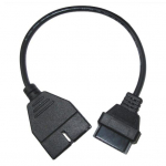 12 kontaktiga 16 kontaktiga OBD/OBD2 pistikuga must diagnostikakaabel Daewoo adapteri jaoks must