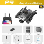 Uus P9 UAV 8K GPS HD kahe kaameraga professionaalne neljapoolne takistuste v&auml;ltimise aerofotograafia optiline vooga elektrooniliselt juhitav nelikkopter 1 battery hall