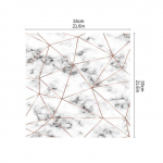 L&auml;ikivast marmorist puudulikud lauaplaadid Seinakleebis M&ouml;&ouml;blilaud K&otilde;rgekvaliteediline kile Veekindlad Kleebised Eemaldatavad Taastatud kodukleebised