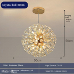 Magamistoa valgustid Netflix Light Luxury Crystal Chandelier V&otilde;ilillel&uuml;hter Diameter-9 headlight
