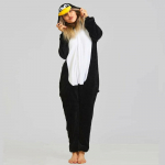 Kigurumi Animal Cosplay kapuutsiga kombinesoon pidžaama meeste naiste pikkade varrukatega talvine soe Rompe magamisriided Panda Lion, leopard, elevant, sebra, tiiger cosplay L