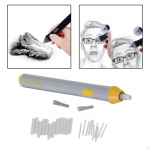Auto Electric Eraser with 22x 5mm 2.3mm Refills & 2 Clips Set - gray