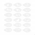 18x n&auml;omustriga &scaron;abloonid kehakunst Erinevate mustritega mall Halloweeni karnevalide teemaks