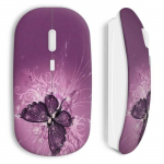 Butterfly Wireless Mouse fuksia liblikas