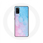 &Uuml;mbris Samsung galaxy S20 Roosa sinise taustaga
