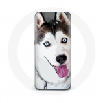 &Uuml;mbris Samsung Galaxy A3 2017 White Siberian Husky Blue Eyes jaoks