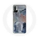 &Uuml;mbris Xiaomi Poco M3 Pro Grey abstraktse tekstuuriga tausta jaoks