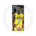 Coque pour Xiaomi Redmi Note 10 Pro Kobe Bryant Dunk lakers 8 NBA Noir