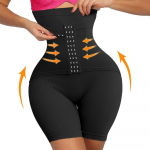 Naiste Tummy Control Shapewear l&uuml;hikesed p&uuml;ksid k&otilde;rge v&ouml;&ouml;kohaga kehakujundaja k&otilde;ht v&ouml;&ouml; p&uuml;ksid salendav aluspesu reie saledamad poistep&uuml;ksid aluskleidide jaoks XL/2XL must