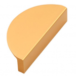 Kapp t&otilde;mbab kaasaegses stiilis peen poolringi/kolmnurga kujuga harjatud messingist sahtli k&auml;epidemed k&ouml;&ouml;ki 6