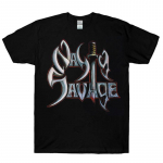 Nasty Savage Band Logo must Unisex T-s&auml;rk S