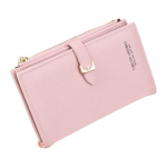 Naiste rahakott Luksuslik kunstnahast suur n&ouml;&ouml;biga t&otilde;mblukk Kahekordne mitme piluga kaardihoidja pikk &otilde;huke m&uuml;ndikott rahakohver kott t&uuml;drukutele kingitus roosa