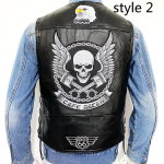 Trendikas Meeste Ja Denim Hobuse Suur Tikitud Varrukateta personaliseeritud vabaaja kampsun M black