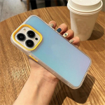 Luksuslik matt-gradient-laser&uuml;mbris iPhone 11 12 13 14 15 Pro Max p&otilde;rutuskindel &uuml;mbris iPhone 15 14 Plus telefoni kaanetarvikute jaoks iPhone 15 Pro Max valge