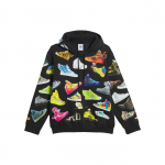 Adidas x Jeremy Scott Koost&ouml;&ouml; Prindiga Spordipusa Kapuutsiga Meeste Pealisr&otilde;ivad Must IA0097 S