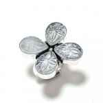 Natural White Topaz Handmade 925 Sterling Silver Ring Size Adjustable y3p38