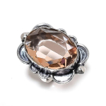Natural Morganite Gemstone Handmade 925 Sterling Silver Gift Ring Size 6.5 d9b89
