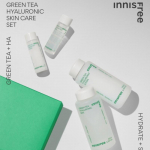 Innisfree uue rohelise tee h&uuml;aluroonhappega nahahoolduskomplekt