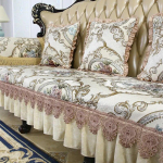 Kvaliteetne euroopa stiilis luksuslik diivanikate Four Seasons universaalne žakaarv&auml;rvi libisemiskate tugitoolir&auml;tikute m&ouml;&ouml;bli kate Seat cover-90x90cm