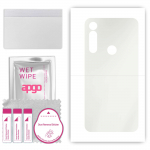 apgo MATTE Protective Skin Sticker for the back compatible with Motorola Moto G Power, Wrap Film, Hydrogel Film, Flexible, Soft TPU with positioning l